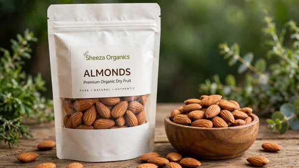 Organic Almonds (Badam) (بادام)