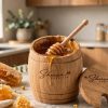 Wooden Barrel Storage Jars (لکڑی کا برتن)