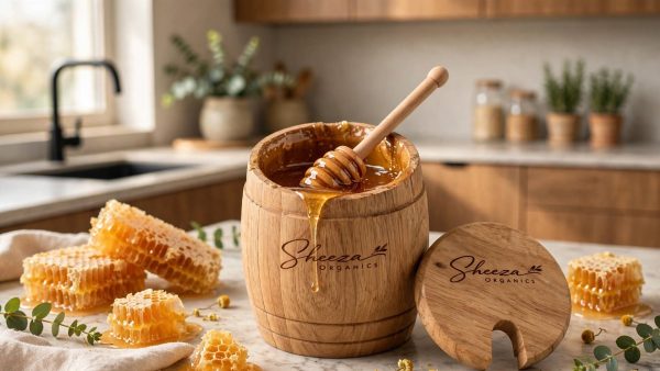 Wooden Barrel Storage Jars (لکڑی کا برتن)